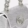 La Medusa verzierte Satin-Minitasche