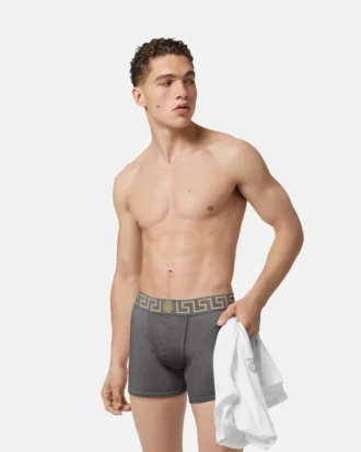 Lange Boxershorts aus Baumwolljersey