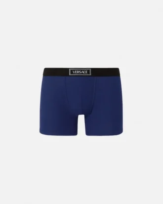 Lange Boxershorts aus Baumwollripp