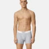 Lange Boxershorts aus Baumwollripp