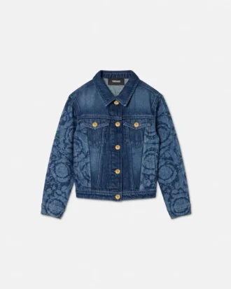 Laser-Denim-Blouson für Kinder