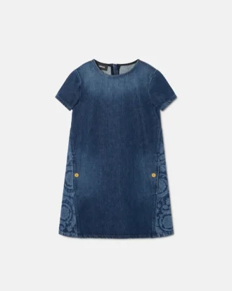 Lasergeschnittenes Jeanskleid für Kinder