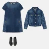 Laser-Denim-Blouson für Kinder