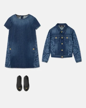 Laser-Denim-Blouson für Kinder