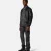 Leder-Bomberjacke