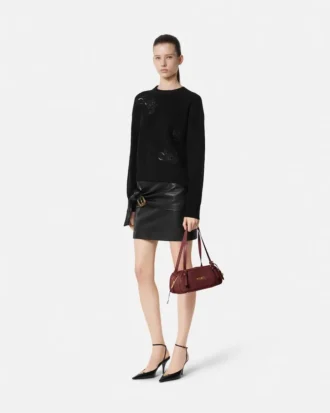 Leder-Minirock