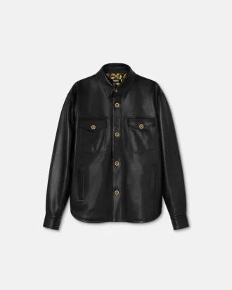 Leder-Overshirt
