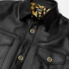 Leder-Overshirt