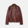 Lederblousonjacke