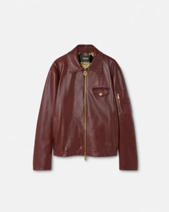 Lederblousonjacke