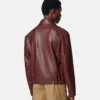Lederblousonjacke