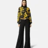 Logo-Hose mit weitem Bein