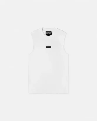 Logo Slim-Fit-Tanktop mit Rippstrick