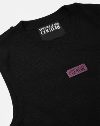 Logo Slim-Fit-Tanktop mit Rippstrick