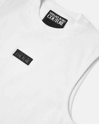 Logo Slim-Fit-Tanktop mit Rippstrick
