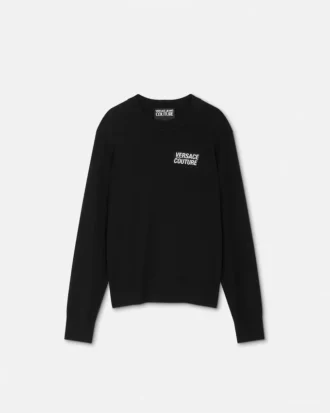 Logo-Strickpullover aus Kaschmir-Mischung
