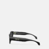 Markante ovale Sonnenbrille mit niedrigem Steg