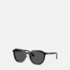 Markante Sonnenbrille mit niedriger Brücke