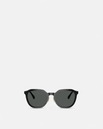 Markante Sonnenbrille mit niedriger Brücke