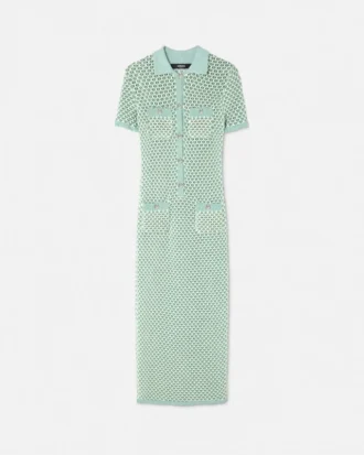 Maxikleid aus Häkelstrick