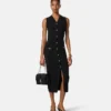 Maxikleid aus Woll-Kaschmir-Strick