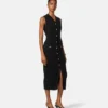 Maxikleid aus Woll-Kaschmir-Strick