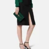 Medusa 95 Clutch mit Krokodilleder-Optik