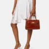 Medusa 95 Croc-Effect Top-Handle