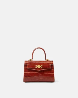 Medusa 95 Kleine Handtasche mit Krokodillederoptik und Tragegriff