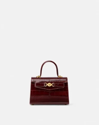 Medusa 95 Kleine Handtasche mit Krokodillederoptik und Tragegriff