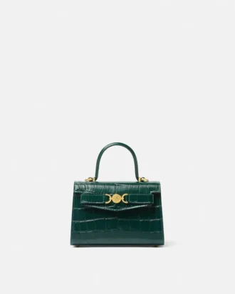 Medusa 95 Kleine Handtasche mit Krokodillederoptik und Tragegriff