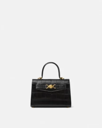 Medusa 95 Kleine Handtasche mit Krokodillederoptik und Tragegriff