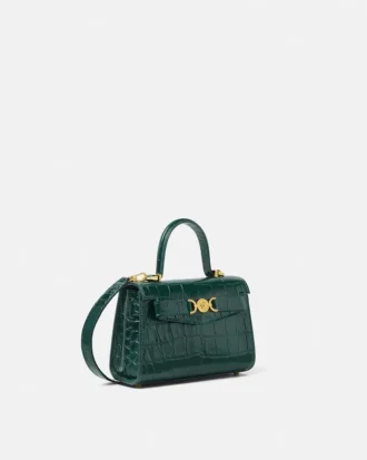 Medusa 95 Kleine Handtasche mit Krokodillederoptik und Tragegriff