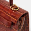 Medusa 95 Kleine Handtasche mit Krokodillederoptik und Tragegriff