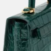 Medusa 95 Kleine Handtasche mit Krokodillederoptik und Tragegriff