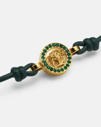 Medusa 95 Kristall-Lederarmband