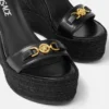 Medusa 95 Leder-Keilsandaletten 120 mm