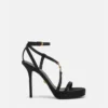 Medusa 95 Verzierte Satin-Sandalen 115 mm