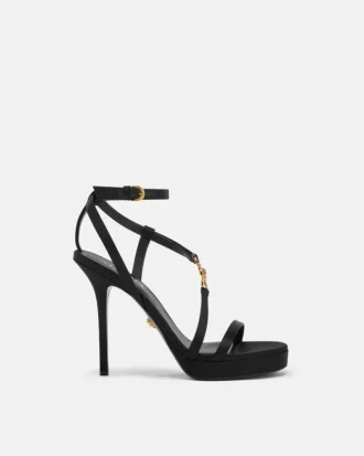 Medusa 95 Verzierte Satin-Sandalen 115 mm