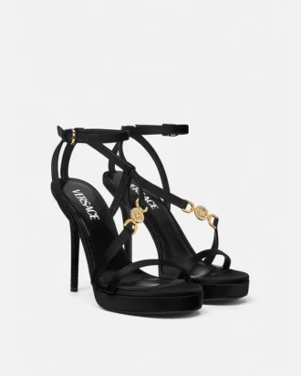 Medusa 95 Verzierte Satin-Sandalen 115 mm