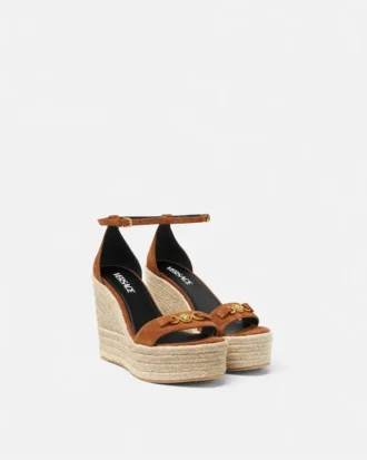 Medusa 95 Wildleder-Keilsandalen 120 mm