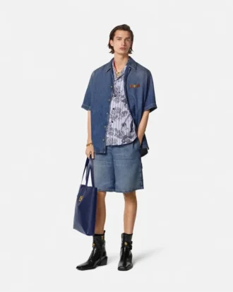 Medusa Biggie Denim-Shorts