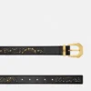 Medusa Heritage Nietengürtel aus Leder 3 cm