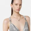 Metallgitter-Kleid