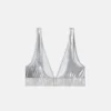 Metallic-Triangel-Bikini-Oberteil