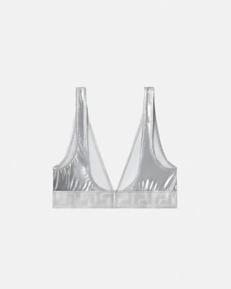 Metallic-Triangel-Bikini-Oberteil