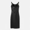 Midi-Kleid aus Leder mit Korsett
