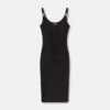 Midi-Kleid aus Stretch-Crêpe-Jersey
