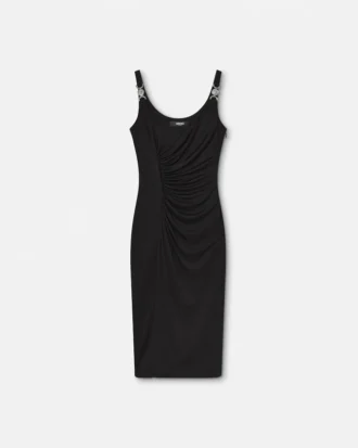 Midi-Kleid aus Stretch-Crêpe-Jersey