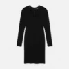 Midi-Kleid aus Stretch-Crêpe-Jersey
